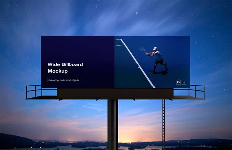 Free Wide Outdoor Billboard Mockup – FreeMockup.net