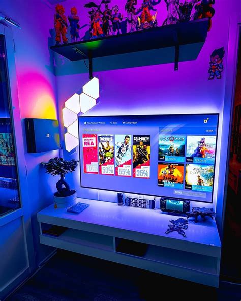 Best Gaming Entertainment Centers & TV Stand Setup Ideas | Gridfiti | Video game room design ...