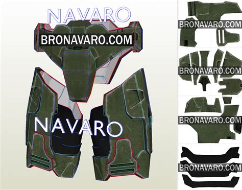 HALO 3 Cosplay Armor Template - Master Chief Full Armor Pepakura – NAVARO