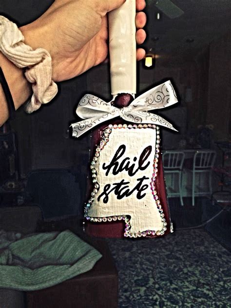 Mississippi state hand painted cowbell #hailstate | Cow bell ...