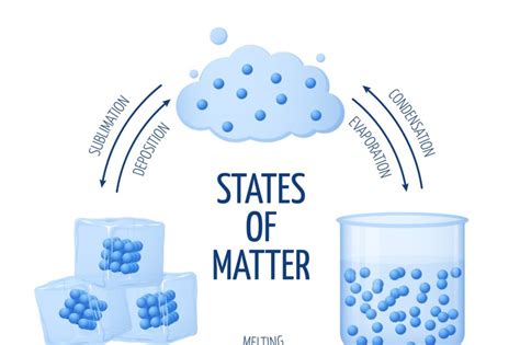 Different states of matter solid, liquid, gas vector diagram By ...