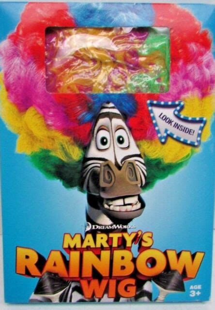 New Lot of 3 DreamWorks Marty's Rainbow Wig Fits Most Children 3+ | eBay