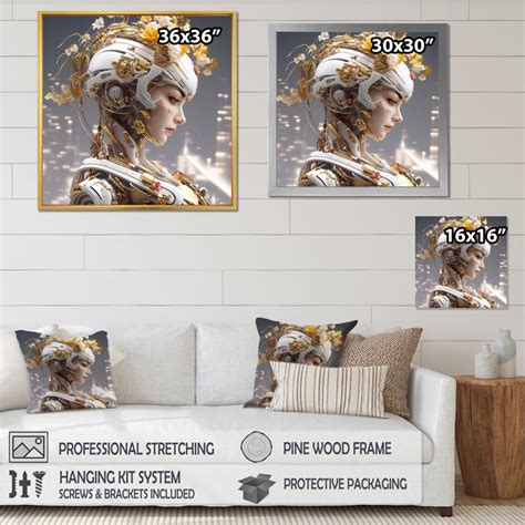 Ebern Designs Sci Fi Female Warriors III Framed On Canvas Print ...