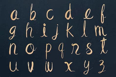 Cursive Letter Fonts