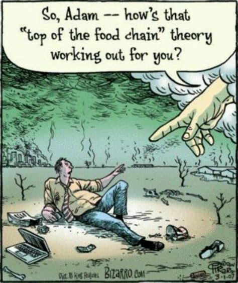 Top of the food chain | Vegan humor, Humor, Bizarro comic