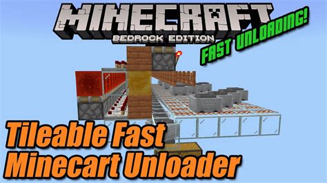 Fast Hopper Minecart Unloader Tutorial | 33s to unload 5 stacks ...