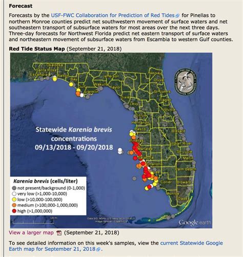 Red Tide Reaches Pinellas. - Page 4 - The Hull Truth - Boating And - Current Red Tide Map ...