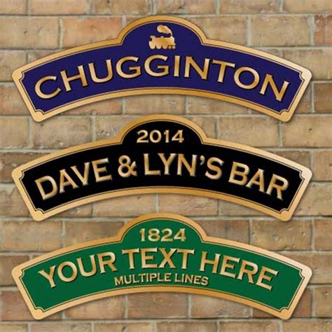 JAF Graphics. Personalised Arched Chuffington Sign, Vintage Railway ...