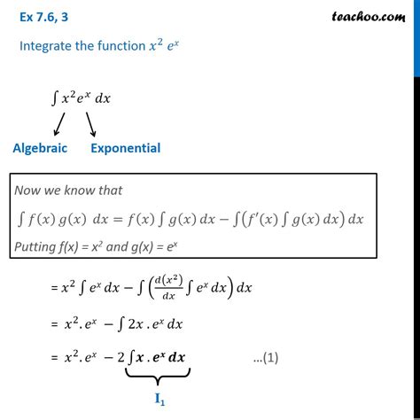 Ex 7.6, 3 - Integrate x^2 e^x - Chapter 7 Class 12 NCERT