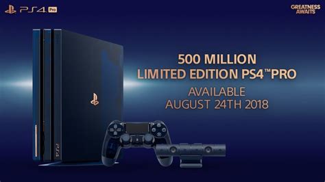 Sony Releases Limited Edition PS4 to Celebrate 500 Million Sales Milestone