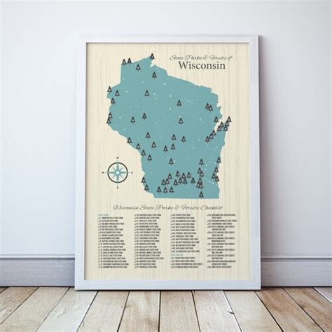 Maryland State Parks Map - Etsy