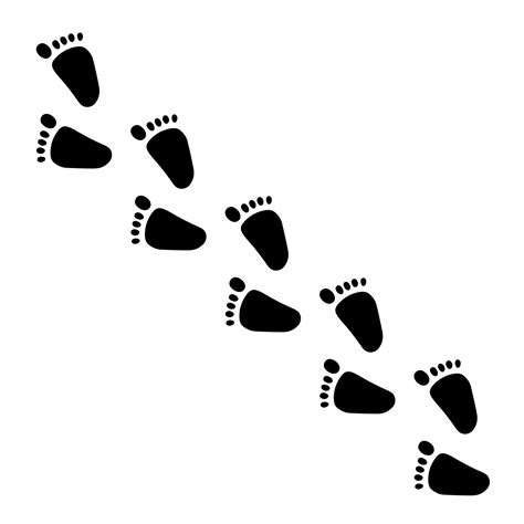 Human foot steps . Vector illustration 11309680 Vector Art at Vecteezy