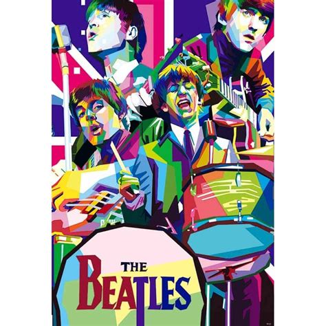 POSTER THE BEATLES POP ART, Looking For on Carousell