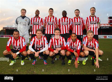 AFC Hornchurch players pose for a team photo ahead of kick-off - AFC ...