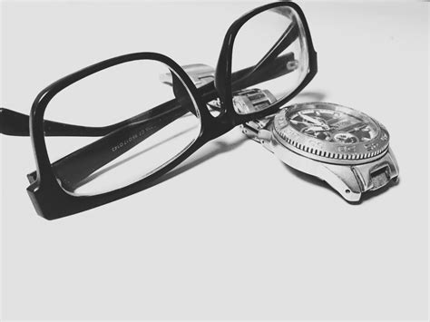 Free Images : watch, black and white, technology, time, lens, security, close up, glasses ...