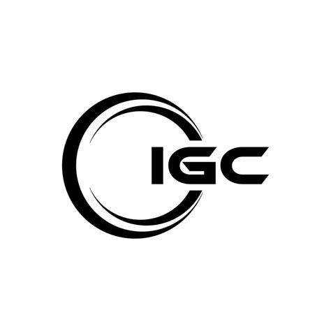 IGC letter logo design in illustration. Vector logo, calligraphy ...