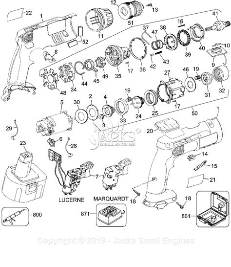 Black & Decker 2894KQ Parts Diagram for Drill