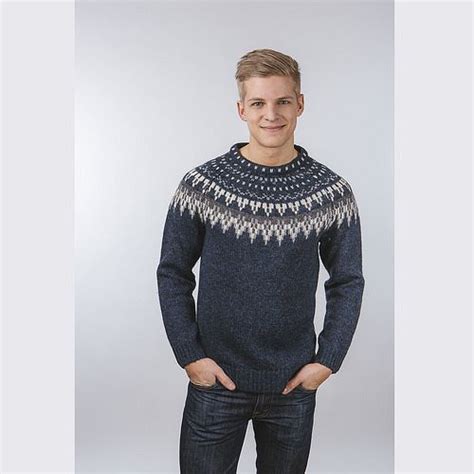 Mens fashion Icelandic styled sweater | Sweaters, Men sweater ...