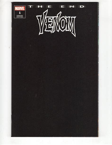 VENOM: THE END #1 - Exclusive Black Blank Variant Cover LTD 3000 / ID#080 | Comic Books - Modern ...