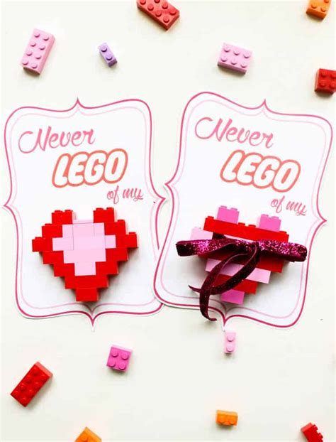 DIY LEGO Heart Valentines - I Heart Nap Time