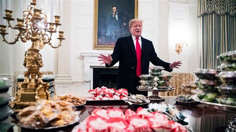 White House Welcomes College Football Champions With Fast-Food Buffet ...