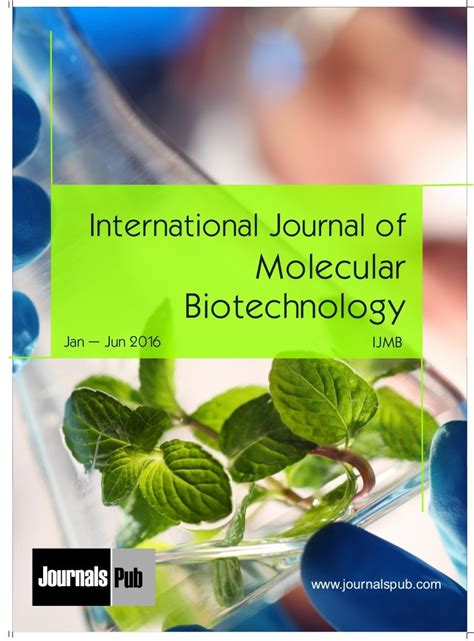 International Journal of Molecular Biotechnology vol 2 issue 1