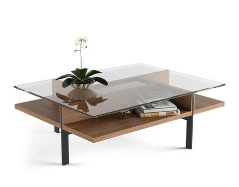 Terrace 1152 Modern Rectangular Glass Coffee Table | BDI Furniture | West Avenue Furniture