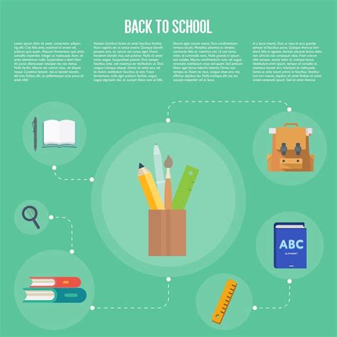 Premium Vector | Back to school infographics