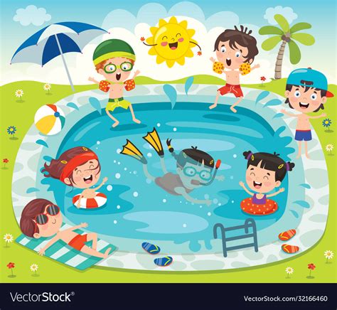 Swimming pool Royalty Free Vector Image - VectorStock