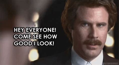 Look At Meeee GIF - Anchorman Willferrel Lookatme - Discover & Share GIFs