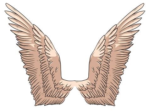 Simple Angel Wings Drawing - Cliparts.co