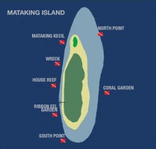 Map Mataking Island – SIPADAN Dive – Mt Kinabalu