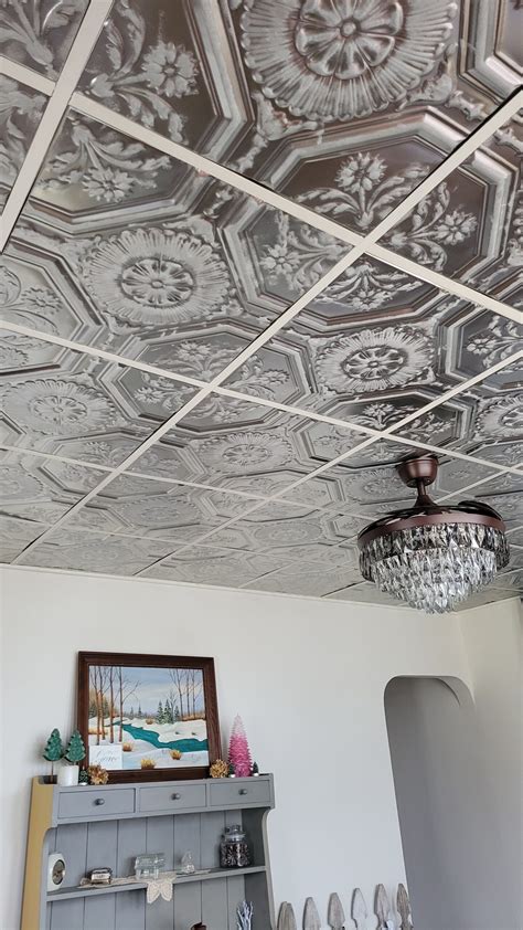 How To Distress Paint Tin Ceiling Tiles | Shelly Lighting