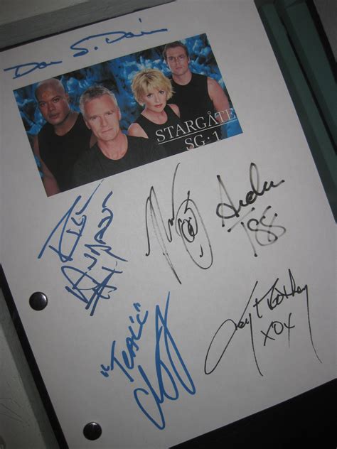 Stargate SG-1 Window of Opportunity Signed TV Script - Etsy