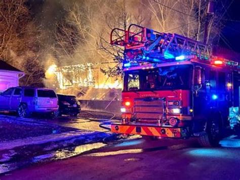Vacant home destroyed by fire in Carbondale