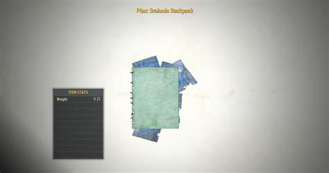 Brahmin Backpack Plan Rare Event Reward Fallout 76 (PC Only) - Buy Fallout 76 Items for PC