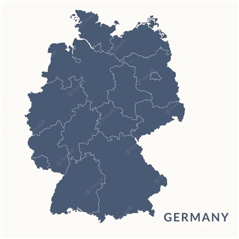 Premium Vector | Map of GERMANY. GERMANY map vector illustration.