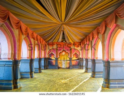 Indian Hindu Wedding Mandap Decorations Interiors Stock Photo 1622601145 | Shutterstock