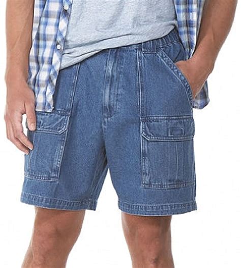 Savane Men's Comfort Hiking Cargo Shorts Denim 42 - Walmart.com