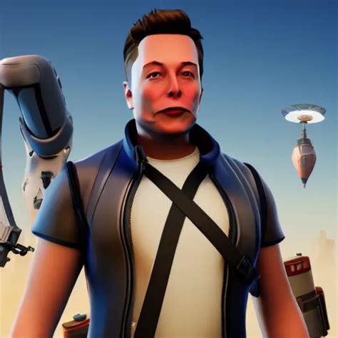 Elon Musk Fortnite skin, unreal engine, 4k, | Stable Diffusion