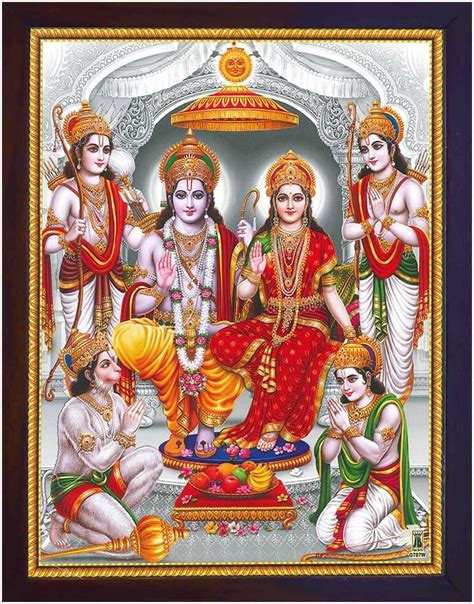 Amazon.com: Hanuman Ram Darbar, A Hindu and Holy Religious Auspicious Gathering of Lord Ram ...