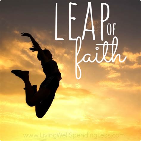 Leap of Faith Square - Living Well Spending Less®