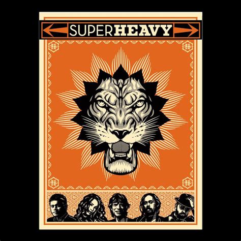 INSIDE THE ROCK POSTER FRAME BLOG: SuperHeavy poster by Shepard Fairey