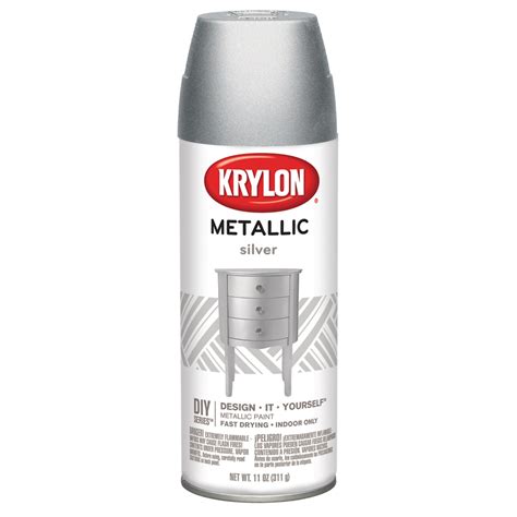 Krylon Metallic Spray Paint, 11 oz., Metallic Silver - Walmart.com ...