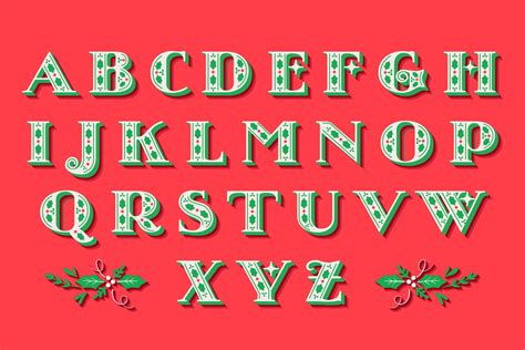 Alphabet Merry Christmas Letters Printable