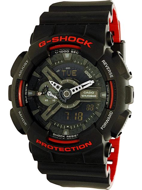 Men's G-Shock GA110HR-1A Black Rubber Quartz Sport Watch - Walmart.com