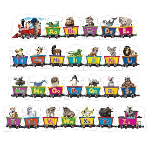 Alphabet Train, Animal Club, 27 piece Jigsaw Puzzle by Cra-z-Art ...