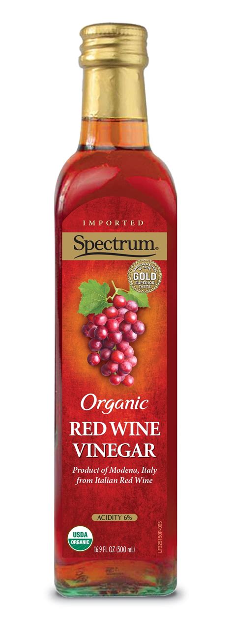 Spectrum Organic Red Wine Vinegar, 16.9 Fl Oz - Walmart.com