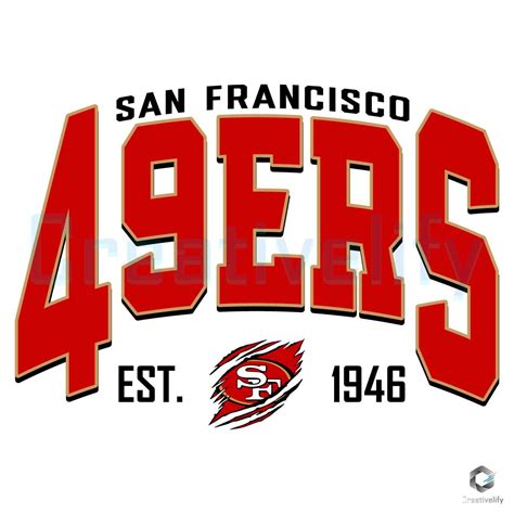 San Francisco 49ers Logo SVG Cutting Digital File - CreativeLify