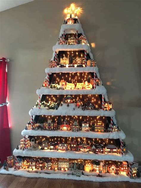 Christmas Village Tree Diy